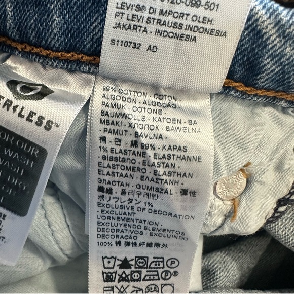 Levi’s Ribcage Straight Ankle Jeans Size 26 Blue - Picture 13 of 13